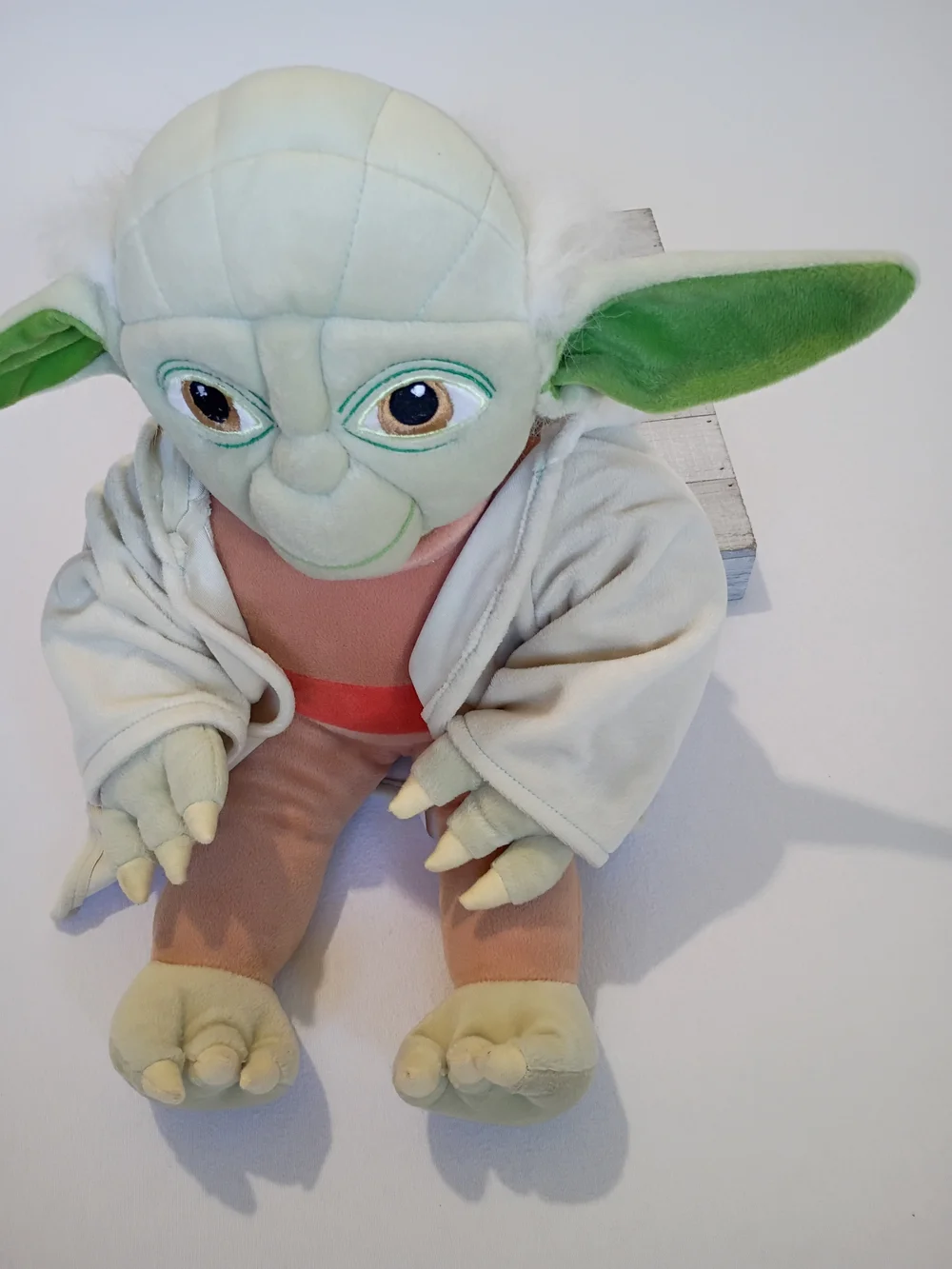 Star Wars 18 Inch Yoda plush features a removable tan robe Green, Brown, Tan